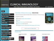 Tablet Screenshot of immunologyclinic.com